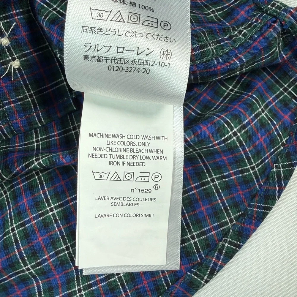 NWT RALPH LAUREN Boys‎ Plaid Button Down Shirt 2/2T Preppy Classic Pony USA NEW